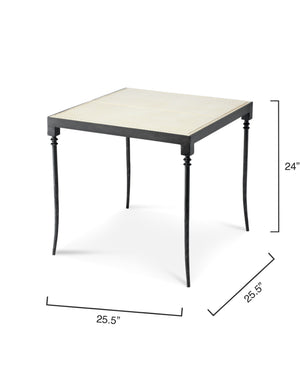 Nevado Leather Side Table