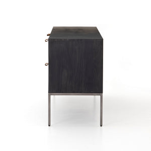 Trey Media Console in Black Wash Poplar