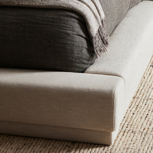 Martina Bed in Queen Size with Bergamo Parchment Finish