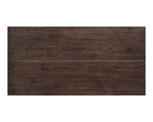 Jade Dining Table - Antique Brass - Dark Mango - 79"
