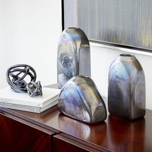 Montague Vase in Gun Metal