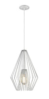 Quintus 1 Light Mini Pendant in Gloss White Finish