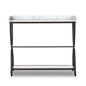 Six Beers Table - Honed White Marble