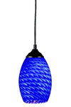 Jazz 1 Light Mini Pendant in Sand Black Finish