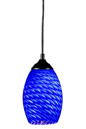 Jazz 1 Light Mini Pendant in Sand Black Finish