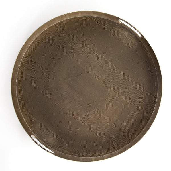 Etched Tray In Etched Brass