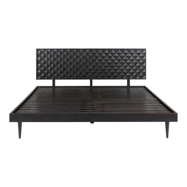 Moe's Pablo King Size Bed in Black Sheesham Wood