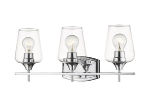 Joliet 3 Light Vanity in Chrome Finish
