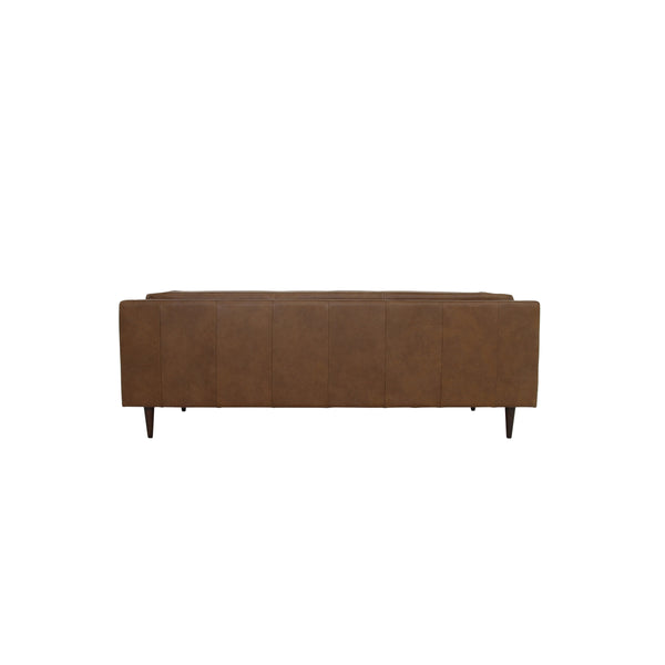 Moe's Woods Brown Leather Sofa