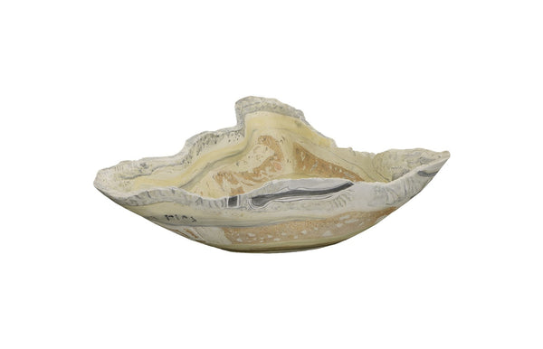Cast Onyx Bowl, Faux Finish, Medium