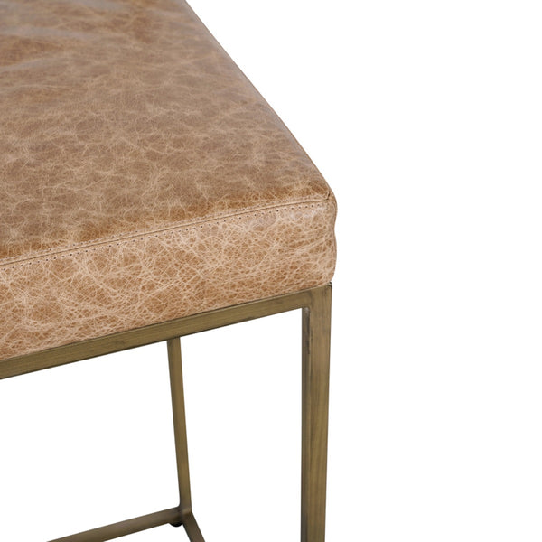 Belfort Leather Counter Stool in Sedona Brown