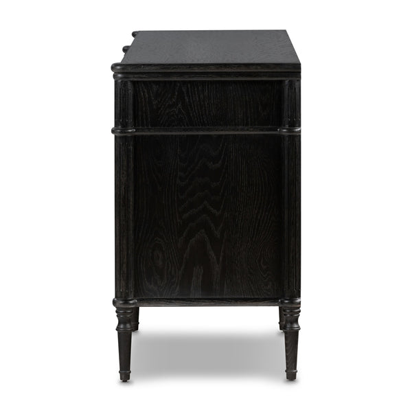 Toulouse 6 Drawer Dresser In Dstrssd Black