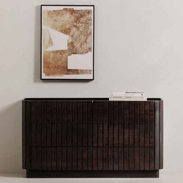 Moe's Povera 6-Drawer Dresser Black