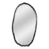 Foundry Oval Mirror Black Aluminum Frame