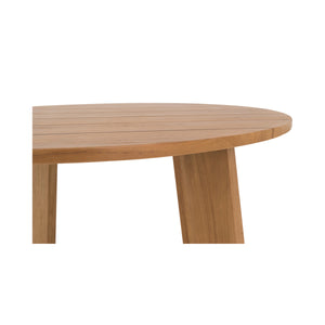 Moe's Delta Round Outdoor Dining Table Natural
