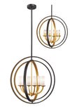 Ashling 6 Light Pendant in Bronze Gold Finish