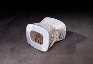 Seat Belt Stool,White   
