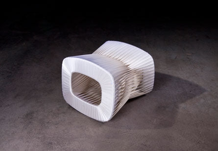 Seat Belt Stool,White   