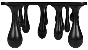 Drop Coffee Table, Hand Rubbed Black