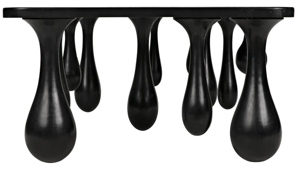Drop Coffee Table, Hand Rubbed Black