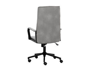 SWANSON OFFICE CHAIR - POLO CLUB STONE / BRAVO METAL