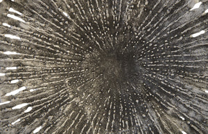 Lotus Wall Art, Silver/Black, Small