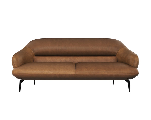 ARMANI SOFA - COGNAC LEATHER