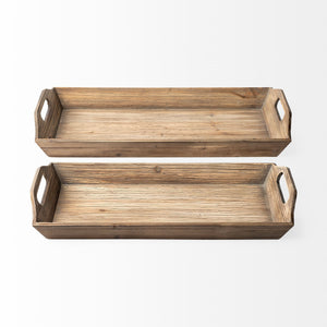 Tawny (Set of 2) Natural Wooden Trays