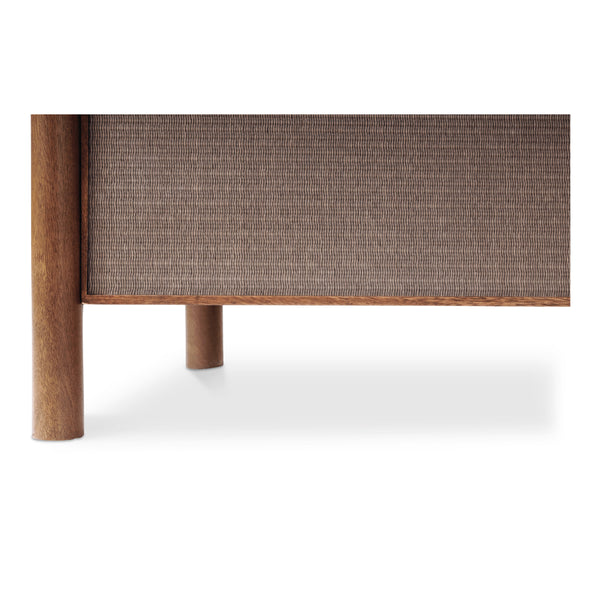 Rye 3 Drawer Nightstand in Warm Brown