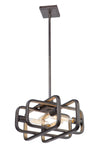 Marlborough AC11085 Pendant in Oil Rubbed Bronze & Gold Leaf