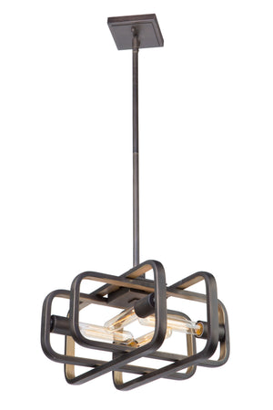 Marlborough AC11085 Pendant in Oil Rubbed Bronze & Gold Leaf