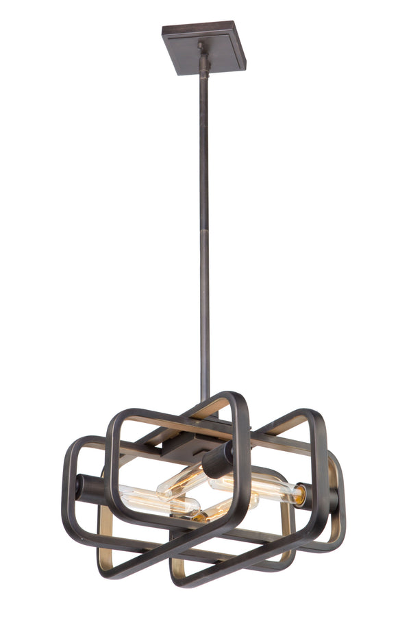 Marlborough AC11085 Pendant in Oil Rubbed Bronze & Gold Leaf