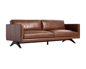 ROGERS SOFA - SHALIMAR TOBACCO LEATHER