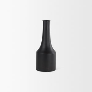 Aubrey Small 14.0H Black Iron Flower Vase