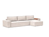 NEWILLA SOFA BED W/LOUNGER 57"X118", W/WIDE ARM RESTS