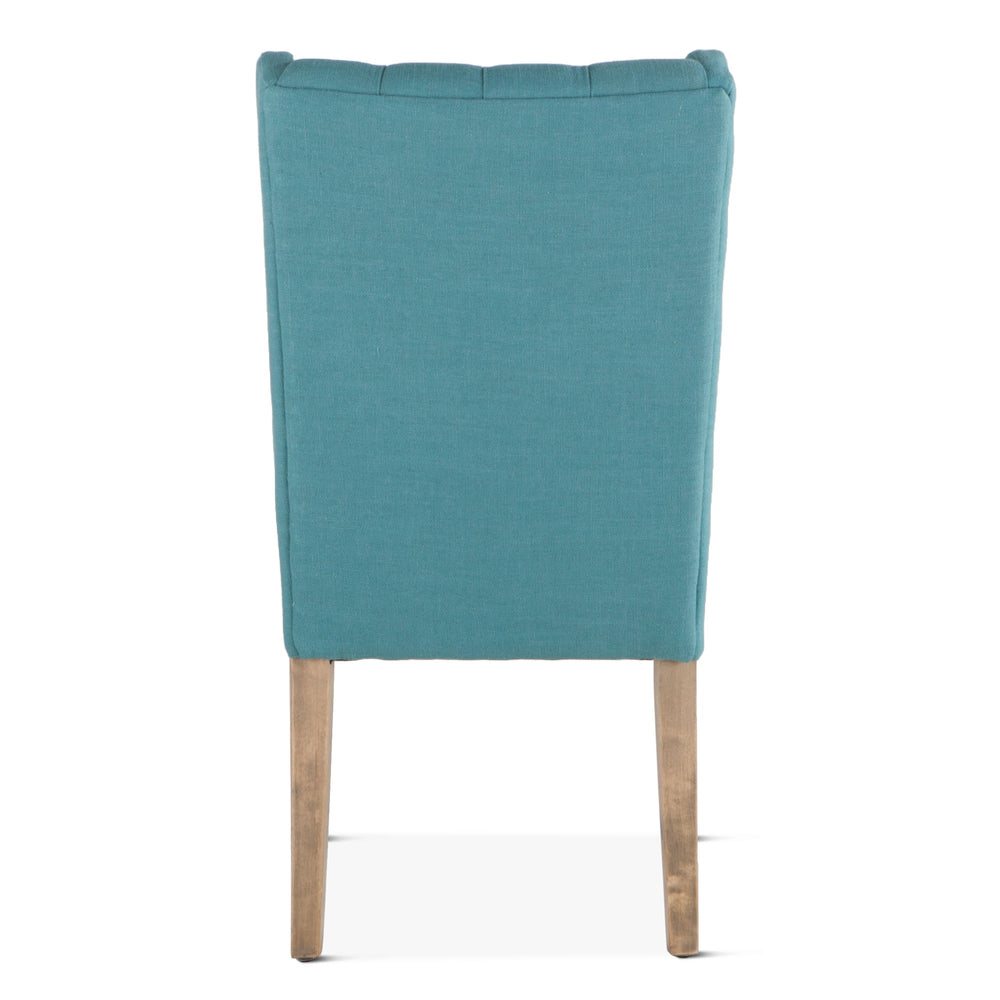 Lara Teal Linen Dining Chair