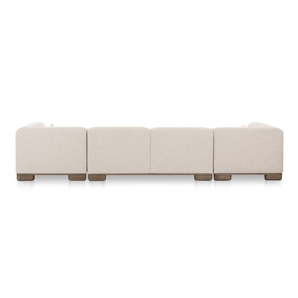 June U-Shaped Modular Sectional in Oatmeal