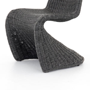 Portia Outdoor Dining Chair In Vintage Coal