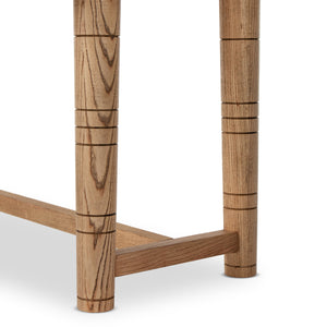 Flip Top Console Table In Toasted Ash
