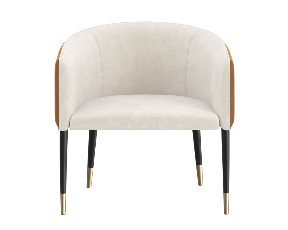 ASHER LOUNGE CHAIR - MEG TAUPE / MEG GOLD