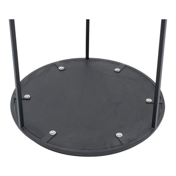 Roost Nesting Tables Black Lava Stone and Iron