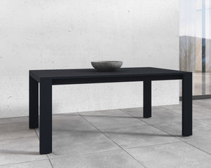 LUCERNE DINING TABLE - STERLING BLACK - 70"