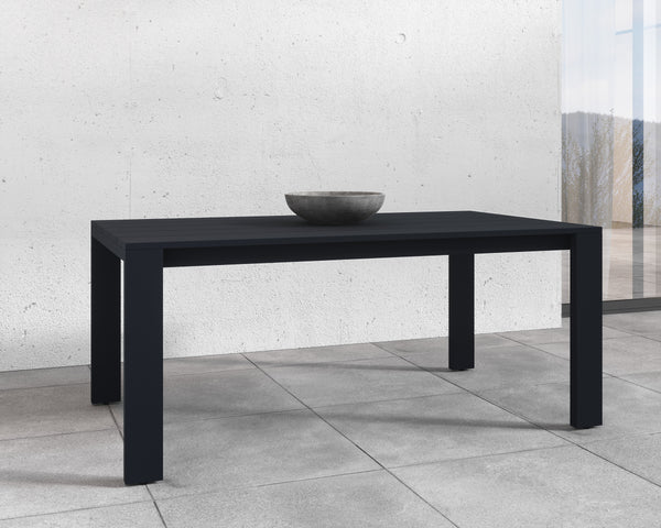LUCERNE DINING TABLE - STERLING BLACK - 70"