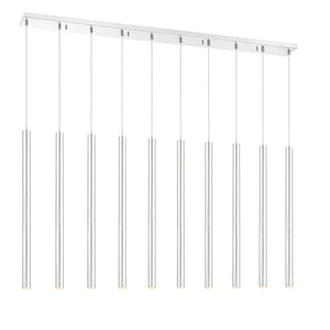 Forest 10 Light Island/Billiard in Chrome Finish