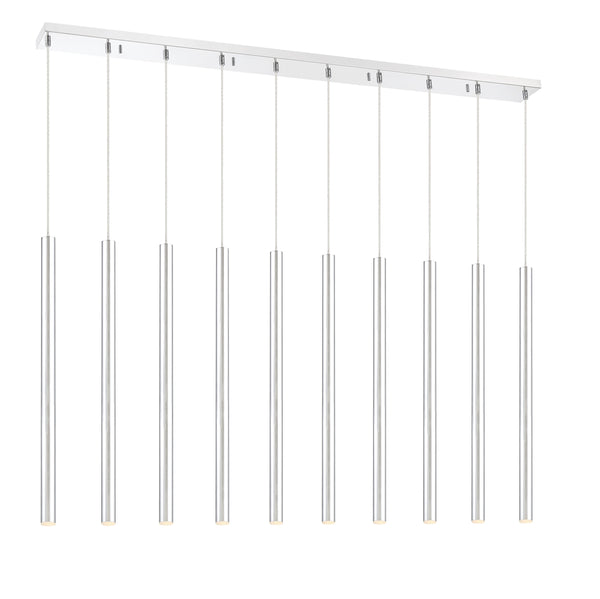 Forest 10 Light Island/Billiard in Chrome Finish