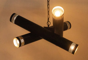 Javelin Chandelier, Black Steel