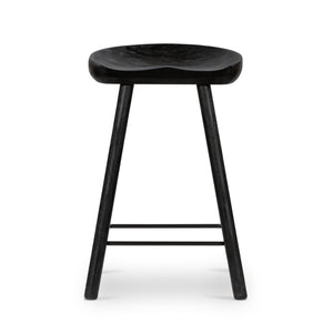 Barrett Stool In Matte Black Parawd In Counter