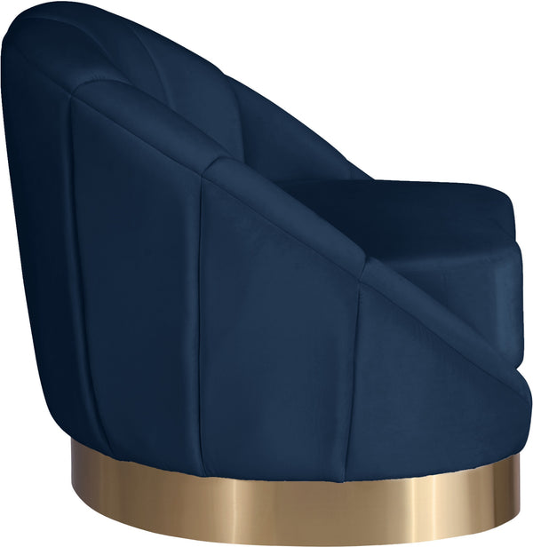 Jesse Chair In Navy Velvet