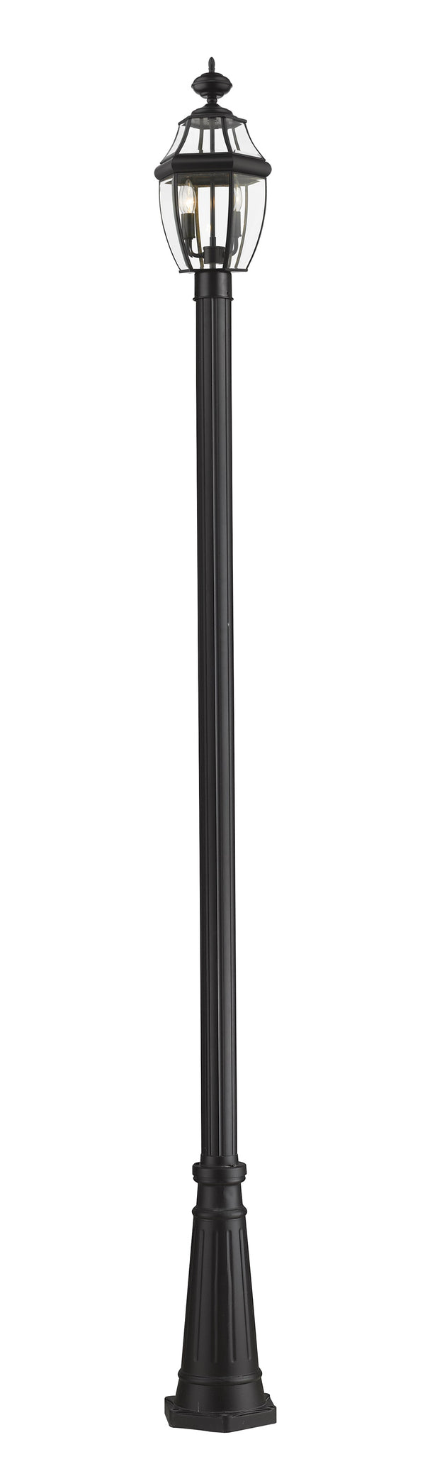 Westover 2 Light Outdoor Post Mounted Fixture in Black Finish