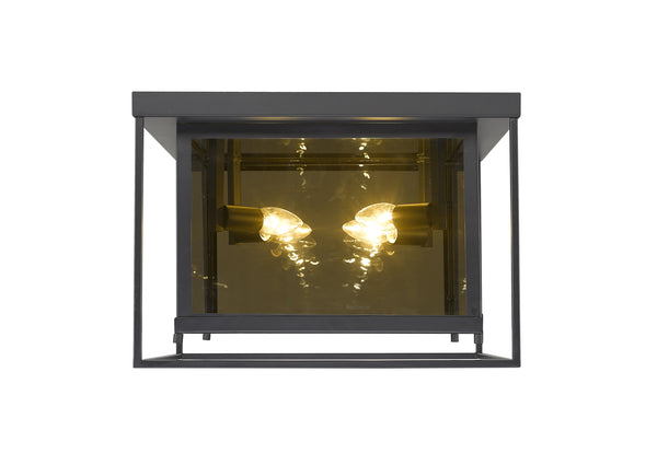 Infinity 4 Light Flush Mount in Misty Charcoal Finish